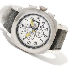 Invicta Men's Aviation Polar Edition Quartz Chronograph Leather Strap Watch B