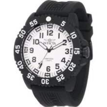 Invicta Men's Collection Carbon Fiber Case Black Rubber Strap Watch 0432