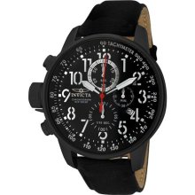 Invicta Men's Force Chronograph Black Dial Black Riffle