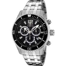 Invicta Men's Invicta II Chronograph Black Dial Stainless Steel ...