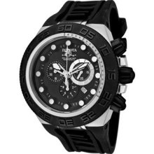 Invicta Men's Subaqua Chronograph Black Dial Black Polyurethane 1530