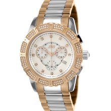 JBW Women's 'Chardonnay' Rose-gold/ Stainless Steel Watch (Two Tone)