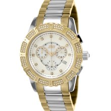 JBW Women's 'Chardonnay' Stainless Steel Diamond-accented Watch (Two Tone)