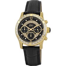 JBW Women's Venus Leather Watch in Black