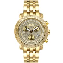 Joe Rodeo Classic JCL65 Gold 3.50 ct Men's Diamond Watch