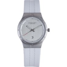 Johan Eric Men's JE3001-04-001 Skive White Leather Watch ...