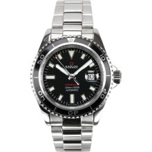 Kadloo Ocean Date Black Automatic SuperLuminova Watch