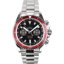 Kadloo Ocean Date Chronograph Red Automatic Watch