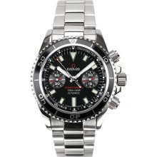 Kadloo Ocean Date Chronograph Black Automatic Watch