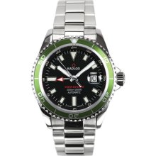 Kadloo Ocean Date GMT Green Automatic SuperLuminova Watch