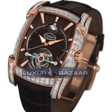 Kalpa XL Tourbillon (RG-Baguettes/Marron/Leather)