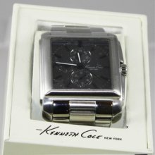 Kenneth Cole Kc9066 Men's Bracelet Collection Silver-tone Gray Dial Watch