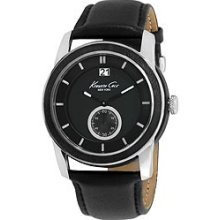 Kenneth Cole Leather Black Dial Men's Watch #KC1856