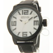 Kenneth Cole Reaction Men's Oversized Black Silicone Field Watch RK125