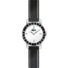 Lacoste Round Dial Watch W/ Leather Strap