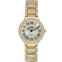 Ladies' Goldtone Glitz Watch