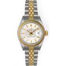 Ladies Rolex Datejust 2-Tone Steel & Gold Used Watch 69173