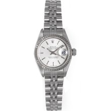 Ladies Rolex Datejust Steel & 18k White Gold Watch 79174