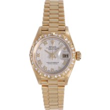 Ladies Rolex President Watch 79178 Ivory Pyramid Dial