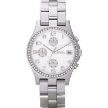 Marc By Marc Jacobs Lady Chrono Silver 36mm Mbm3072 Watch Rrp225