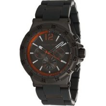 Melbourne Gunmetal Dial Silicone Watch