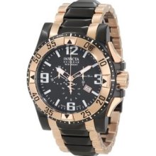 Men's 0203 Excursion Reserve Chronograph Black Dial Two Tone