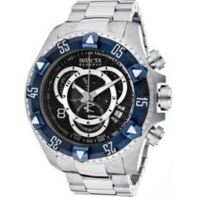 Men's 11008 Excursion Reserve Chronograph Black Textured Dial