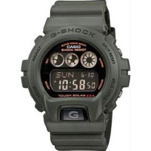 Men's Army Green Tough Solar G-Shock Strap Black Digital