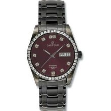 Men's Black Automatic Burgundy