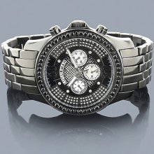 Mens Black Diamond Watches by LUXURMAN 2.25ct