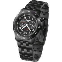 Men's Black Stainless Steel Classic Alarm