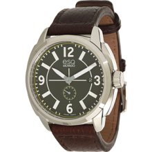 Men's Brown and Green Watch