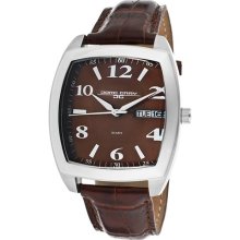 Men's Brown Dial Brown Genuine Leather ...