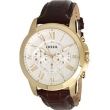 Men's brown fossil grant chronograph watch fs4767