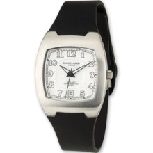 Mens Charles Hubert Polyurethane Band Wht Dial 35x38mm