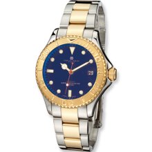 Men's, Charles Hubert, Two-tone Rotating Bezel Watch