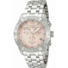 Men's Chronograph Stainless Steel Case and Bracelet Rose Gold Dial