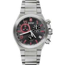 Men's Convoy Quartz Chronograph Red Hands Stainless Steel