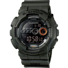 Men's Dark Gray Plastic Resin G-Shock Digital Dial Strap