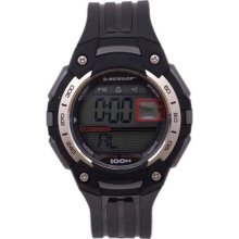 Men's Digital with Black Rubber Strap ...