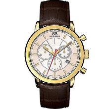 Men's Double 8 Origin Leather Chronograph Watch