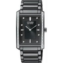 Men's Eco-Drive Strainless Steel Palidoro Diamond Accented Bezel and