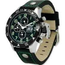 Mens Ingersoll Bison No 12 Black/Green Dial