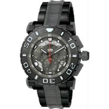 Men's Reserve Stainless Steel Case and Bracelet Black Dial