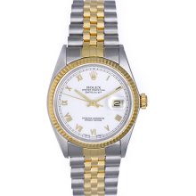 Men's Rolex Datejust 2-Tone Steel & Gold 36mm Watch 16013