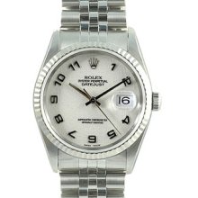 Men's Rolex Datejust Watch 16234 Off-White Jubilee Dial