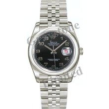 Men's Rolex Oyster Perpetual Datejust Watch - 116200_BlkAJ