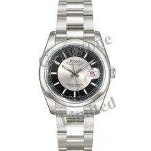 Men's Rolex Oyster Perpetual Datejust Watch - 116200_SilverBlkIO