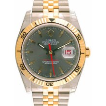 Men's Rolex Turnograph Watch Steel & Gold 116263