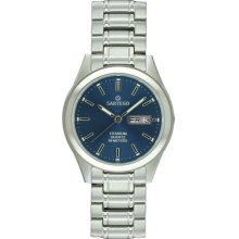 Mens Sartego Snt113 Watch Titanium Blue Dial Dress -